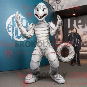 Sølv Hydra maskotdraktfigur...