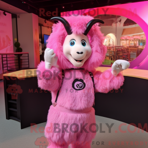 Maskottchenkostüm Rosa...