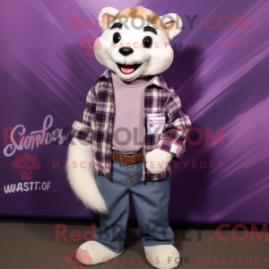 Lavender Ferret mascot...