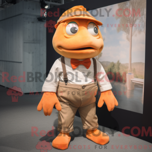 Orange Cod Maskottchen...
