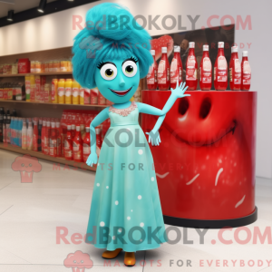 Turquoise Bottle Of Ketchup...