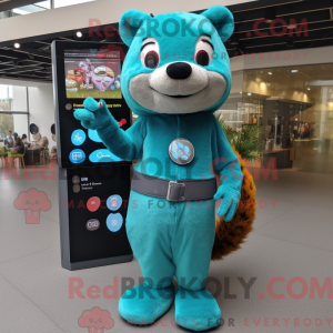 Turquoise Mongoose mascot...
