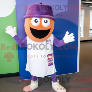 Fantasia de mascote de Enchiladas roxas com bermuda e gorros - Enchiladas mascotes - REBROKO_228470 - RedBrokoly.com