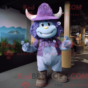Lavendel Minotaur maskot...