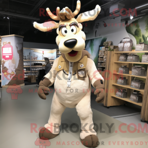 Costume mascotte de renne...