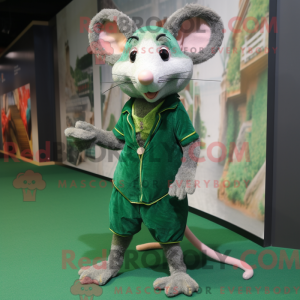 Waldgrüne Ratte Maskottchen...