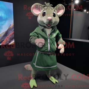 Waldgrüne Ratte Maskottchen...