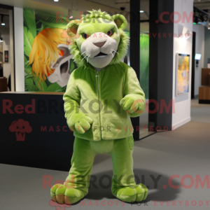 Postava maskota Lime Green...