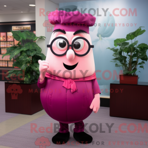 Pink majroe maskot kostume...