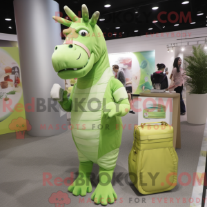 Postava maskota Lime Green...