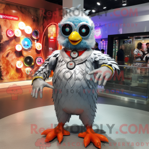 Silver Chicken mascot...