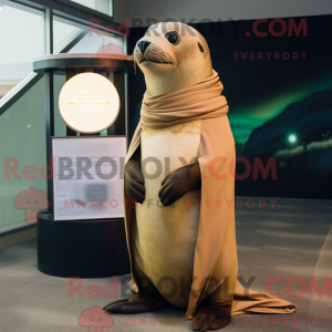 Tan Sea Lion mascotte...