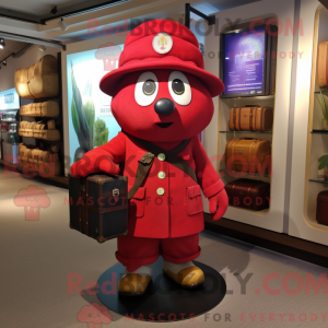 Red Plum mascottekostuum...