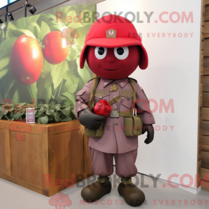 Red Plum Maskottchen Kostüm...