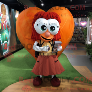 Rust Heart maskotdraktfigur...