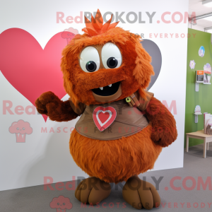 Rust Heart maskotdraktfigur...