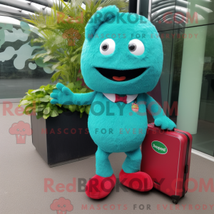 Turquoise Raspberry mascot...