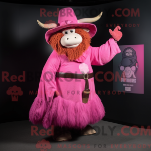 Maskottchenkostüm Pink Yak...