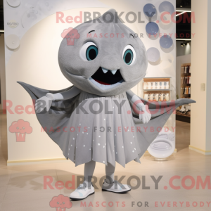 Personaggio mascotte grigio...