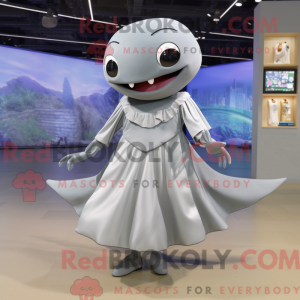 Personaggio mascotte grigio...