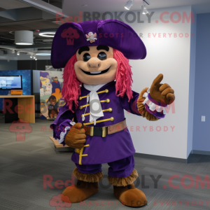 Purple Pirate mascot...