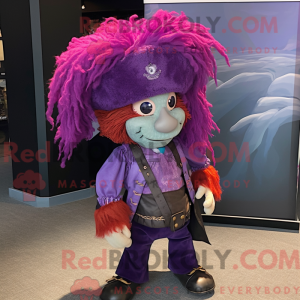 Purple Pirate mascot...