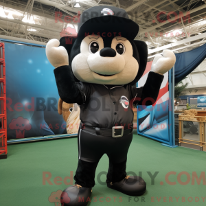 Sort Trapeze Artist maskot...