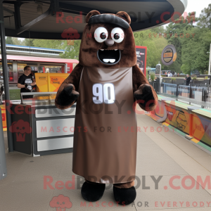 Brown Bbq Ribs maskot...