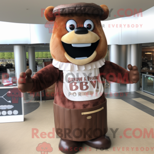 Brown Bbq Ribs mascot...