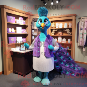 Lavender Peacock mascot...