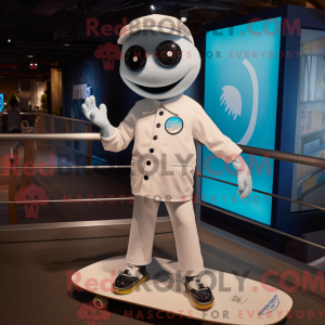White Skateboard mascot...