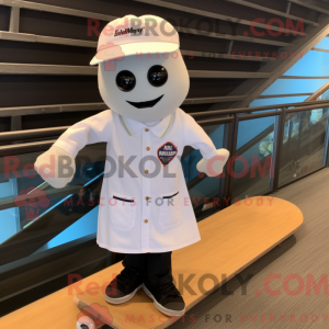 White Skateboard mascot...