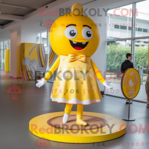 Yellow Donut mascot costume...