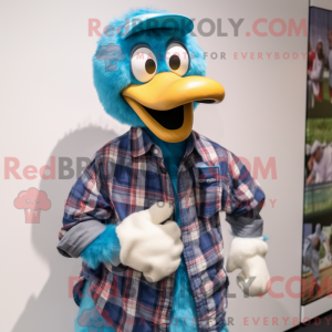 Blå Dodo Bird maskot...