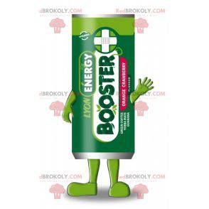 Kæmpe elektrisk batterimaskot. Grøn stak maskot - Redbrokoly.com