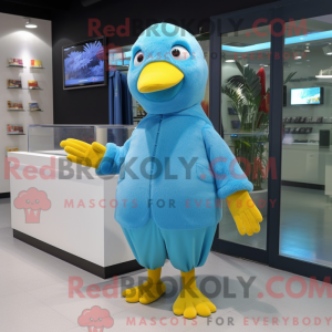 Postava maskota Sky Blue...