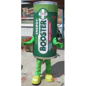 Mascote gigante da bateria elétrica. Mascote Green Stack -