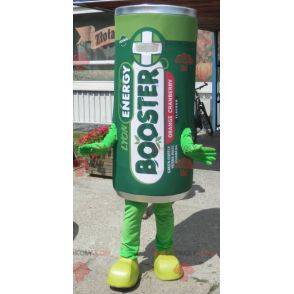 Jätte elektrisk batterimaskot. Grön stackmaskot - Redbrokoly.com