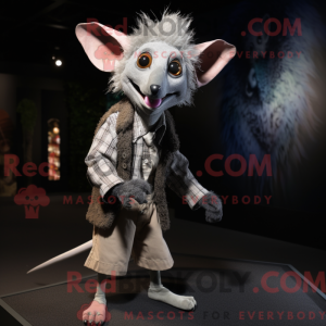 Silver Aye-Aye mascot...