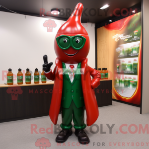 Waldgrüne Flasche Ketchup...
