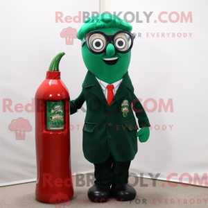 Waldgrüne Flasche Ketchup...
