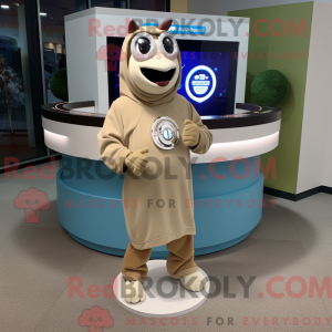Tan Horseshoe mascot...