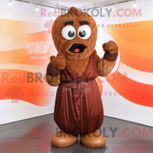 Brun boksehandske maskot...