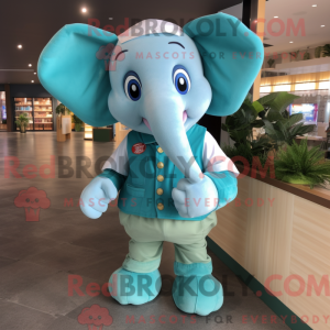 Máscara de elefante ciano...