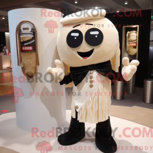 Beige Ramen-mascottekostuum...