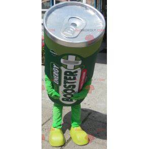 Mascota gigante de batería eléctrica. Mascota de pila verde -