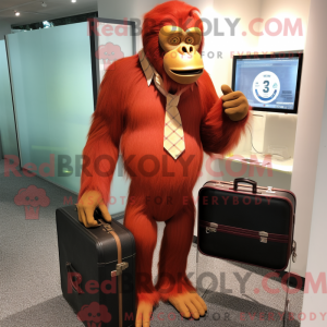 Red Orangutan mascot...