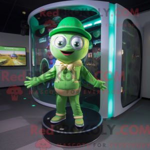 Green Gyro mascot costume...