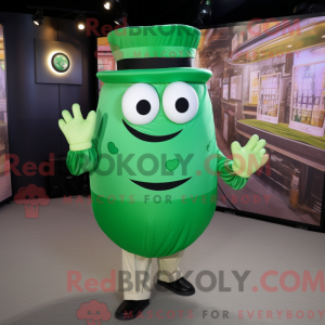 Groen Gyro-mascottekostuum...