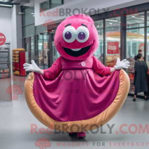 Magenta Bagels Maskottchen...